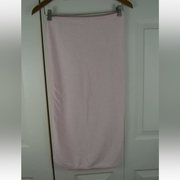 Carter's Pink White Stripes Baby Blanket Thin Terry Cloth Security Lovey - Picture 5 of 8